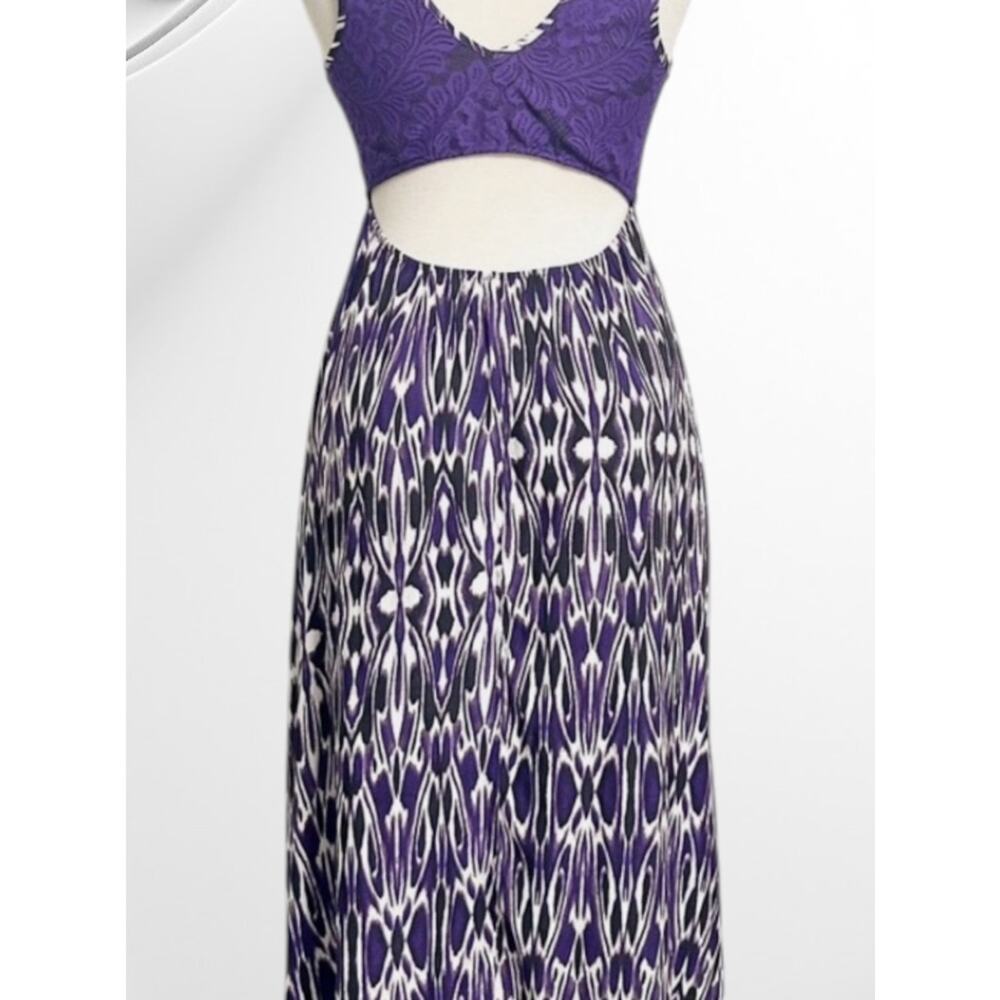 EXPRESS Women’s Small Purple High Low Open Back Dress - Picture 8 of 9
